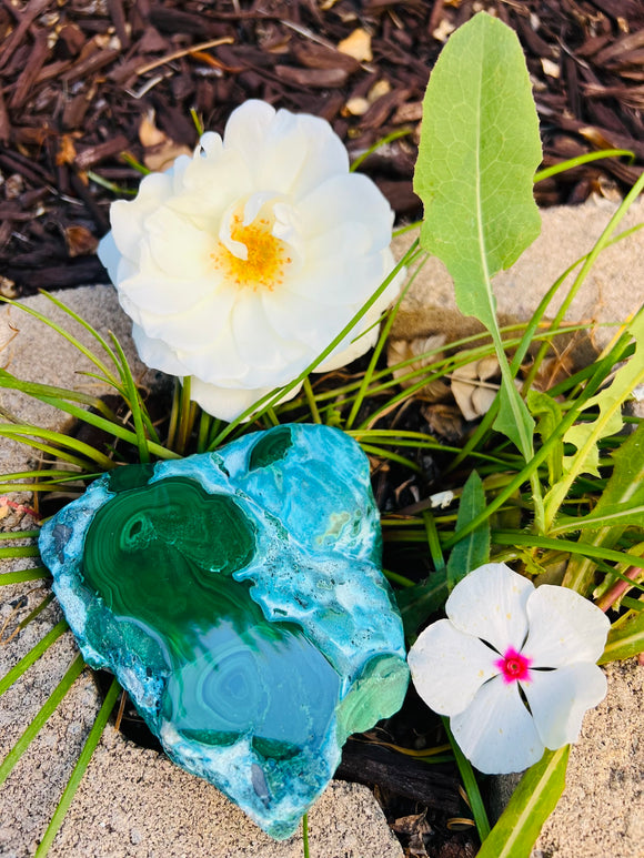 Malachite & Chrysocolla Crystal From Democratic Republic of Congo #1 - Only 1 Available