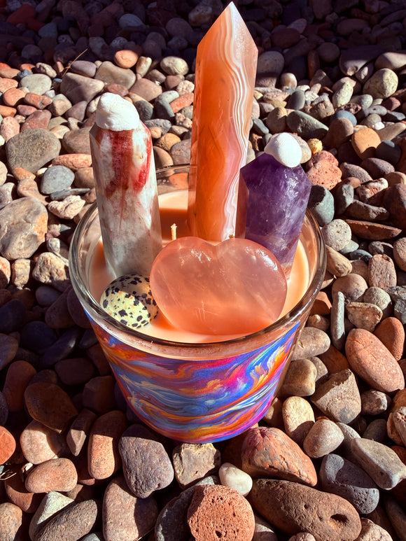 Let Go of Control Crystal Candle Reiki Blessed by Queen