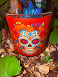 Day of the Dead Candle #11 Crystal Candle Reiki Blessed by Queen