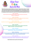 Align Your Chakras Aura Oil Mist infused with Clear Quartz Crystals, Therapeutic Essential Oils & Reiki Blessed By Queen