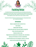 Fucking Relax Mist  - On The Go! Mist infused with Turquoise, Tiger's Eye, Therapeutic Essential Oils, Moon Water & Reiki blessed