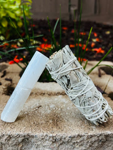 Sage Smudge Stick & Selenite Protection