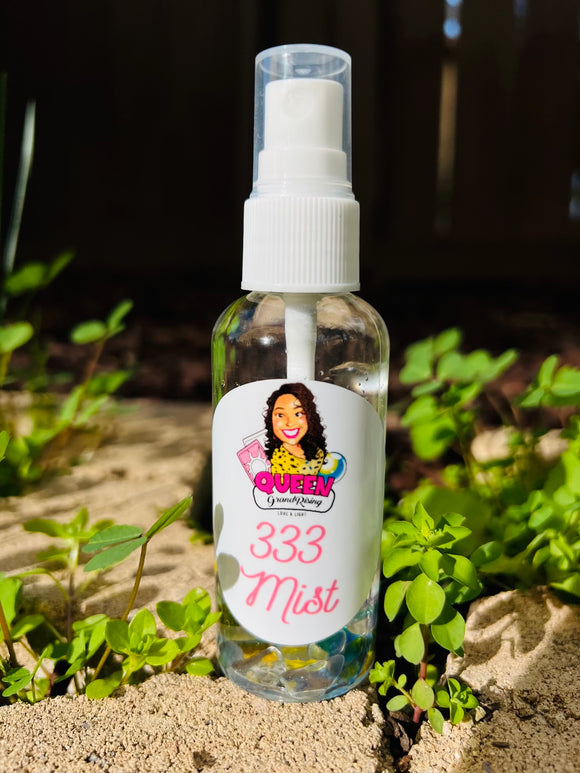 333 Mist infused with Rainbow Quartz Crystals, Therapeutic Essential Oils & Moon Water - Pick Your Size