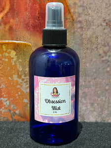 Obsession Mist infused with Red Jasper, Therapeutic Essential Oils & Moon Water