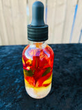 Rose Oil infused with Rose Quartz + Rose Petals