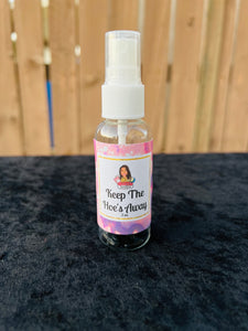 Keep The Hoe's Away Mist - On The Go! Infused with Black Obsidian crystals, Therapeutic Essential Oils, Moon water & Reiki blessed