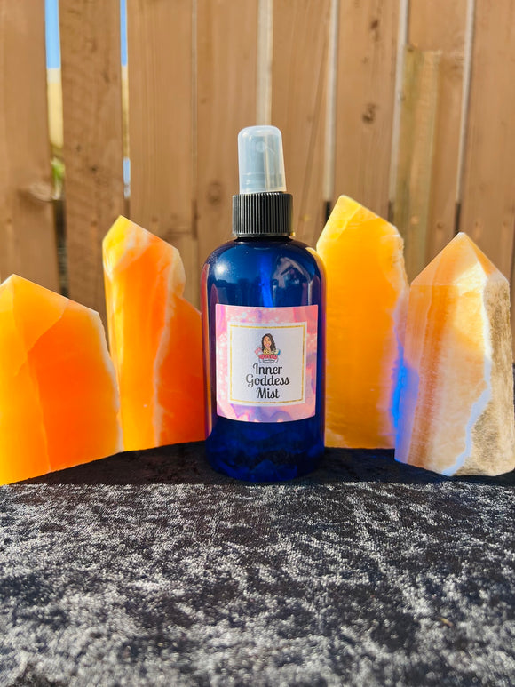 Inner Goddess Mist infused with Yellow Aventurine Crystals, Moon Water & Essential Oils