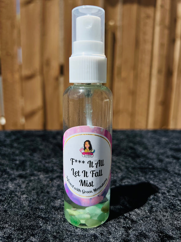 F*** It All Let It Fall - On The Go! Mist infused with Green Moonstone, Therapeutic Essential Oils & Moon Water