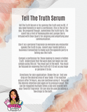 Tell The Truth Oil Mist (Glass Bottle) infused with Clear Quartz, Rosemary, Wormwood, Lotus Seed & Dianthus Leaf