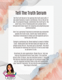 Tell The Truth Serum infused with Clear Quartz, Rosemary, Wormwood, Lotus Seed Hear & Dianthus Leaves