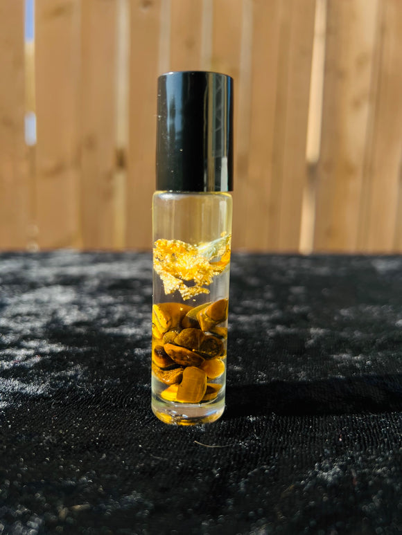 Queen’s Energy Potion infused with Tiger's Eye Crystals, Therapeutic Essential Oils, & Reiki Blessed by Queen