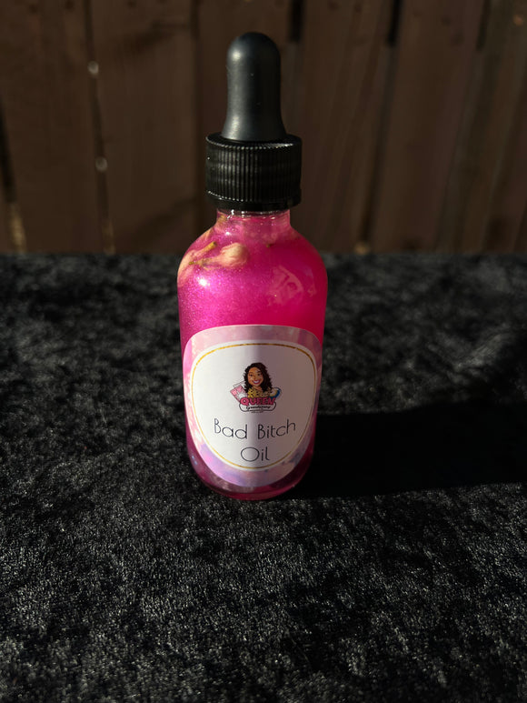 Bad Bitch Oil infused with Angel Aura Quartz + Amethyst + Jasmine