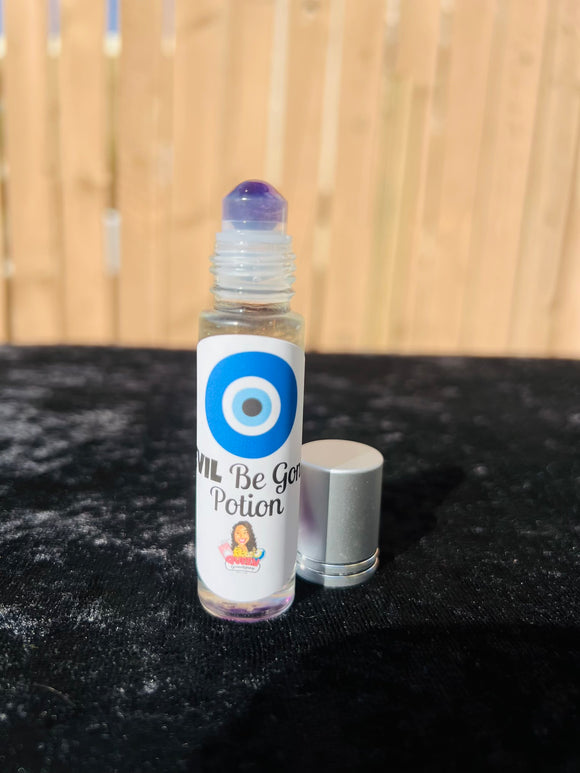 Evil Eye 🧿 Protection Potion infused with Amethyst + Evil Eye + Therapeutic Essential Oils + Sage + Lavender