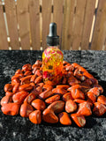 Obsession 3.0 infused with Carnelian + Red Jasper + Rose + Lily + Honeysuckle + Dianthus + Jasmine + Globe Amaranth + Forget Me Not + Chrysanthemum